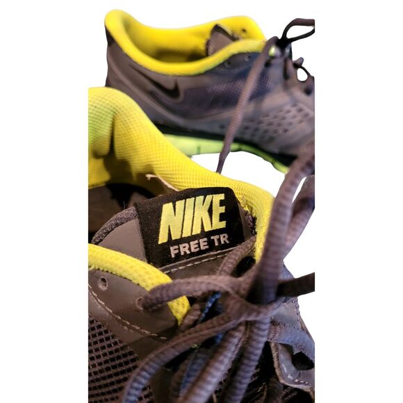 Nike Free TR Gray Yellow Track Running Shoe Fitness Trainer Tennis Shoe 11.5 Men - Picture 6 of 7